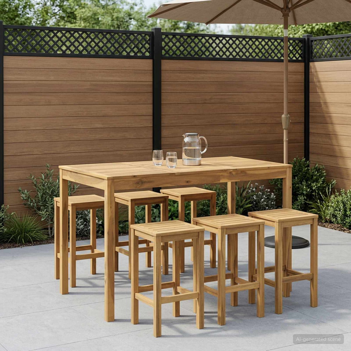 Mesa De Bar Para Jardín