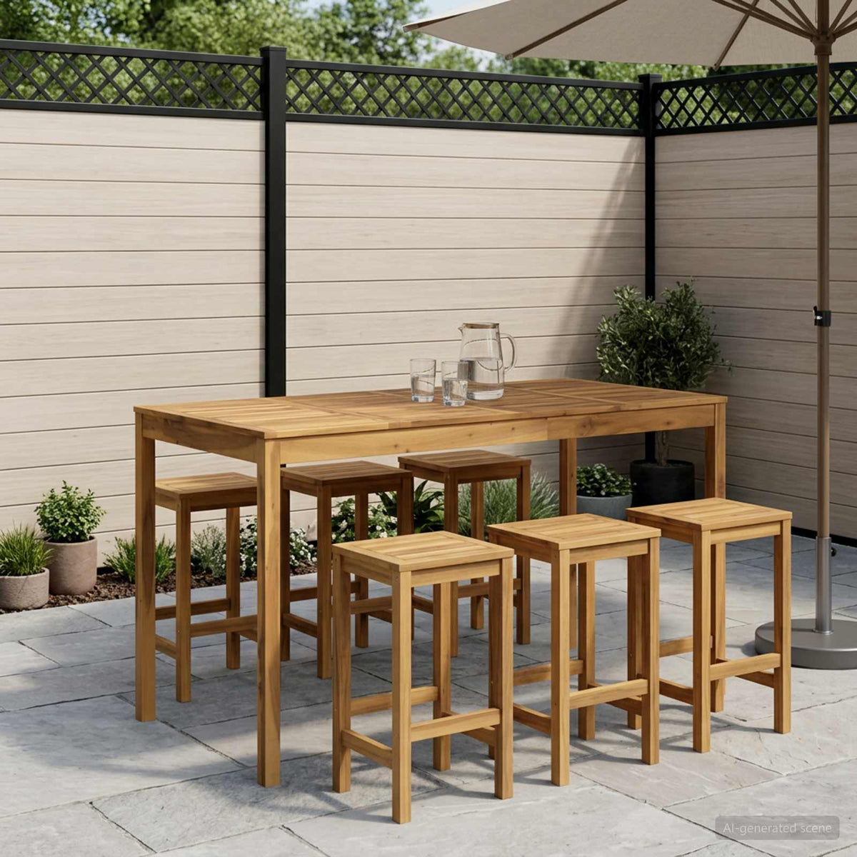 Mesa De Bar Para Jardín