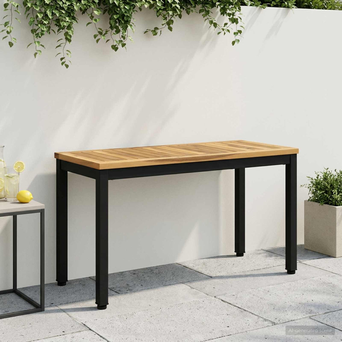Banco De Jardín Madera De Acacia Sólida