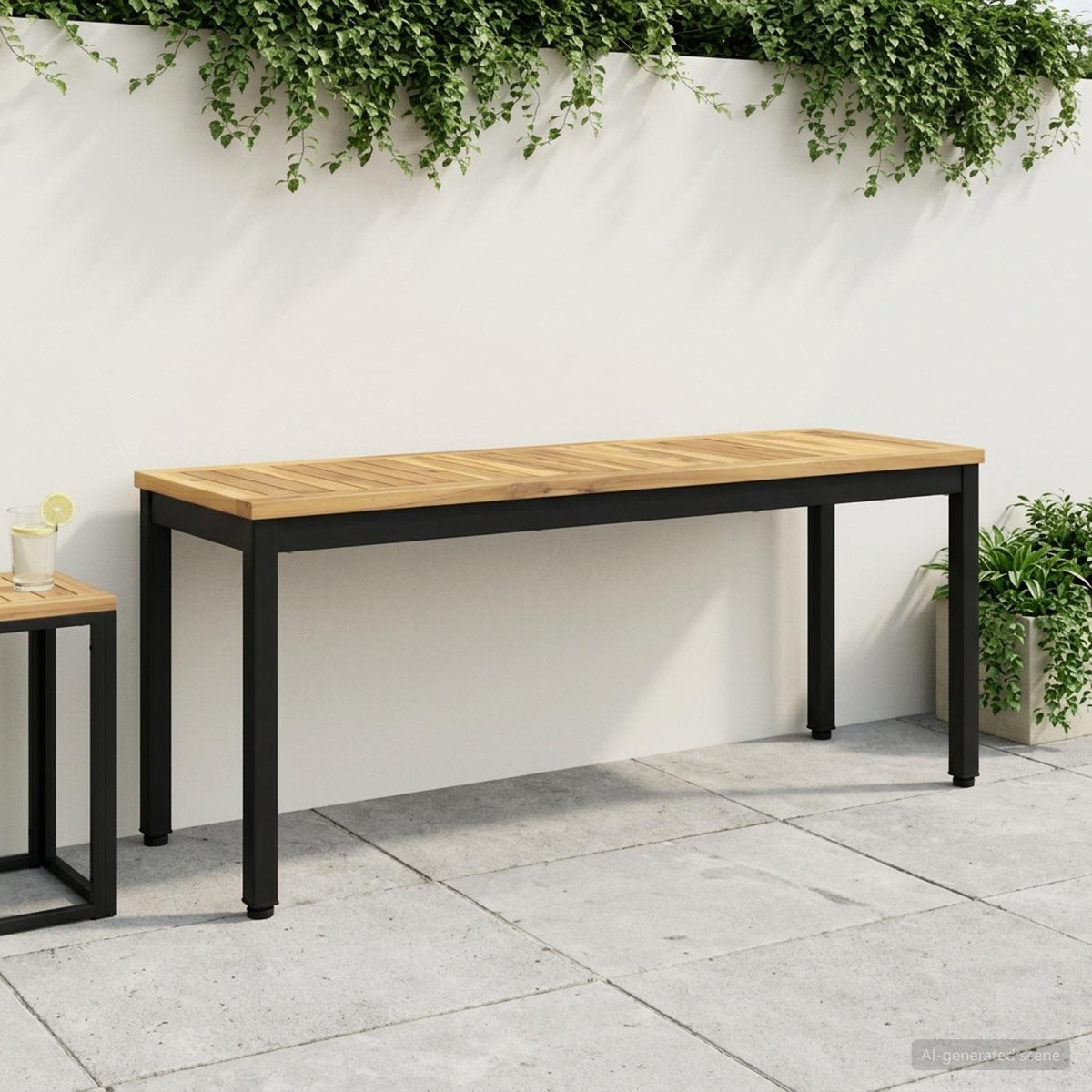Banco De Jardín Madera De Acacia Sólida