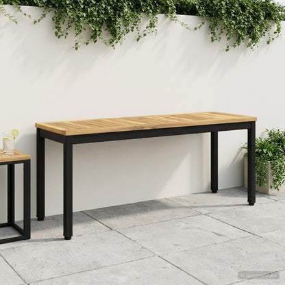 Banco De Jardín Madera De Acacia Sólida
