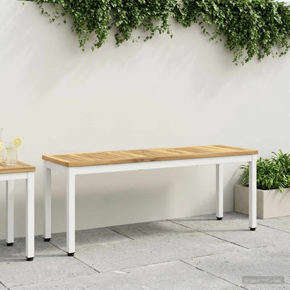 Banco De Jardín Madera De Acacia Sólida