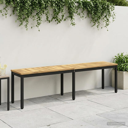 Banco De Jardín Madera De Acacia Sólida