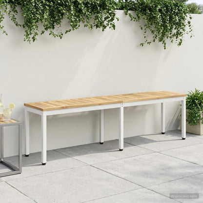 Banco De Jardín Madera De Acacia Sólida