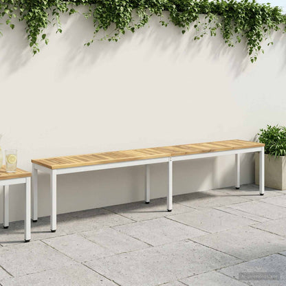 Banco De Jardín Madera De Acacia Sólida