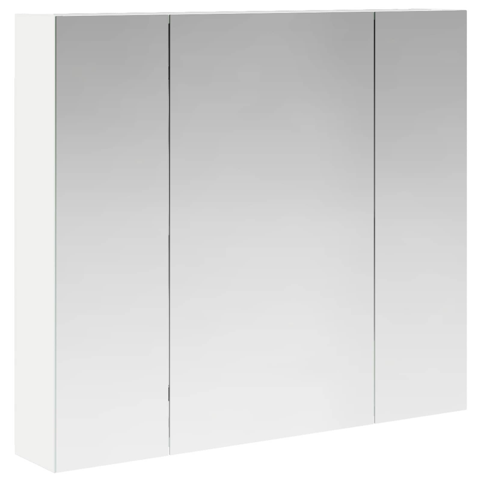 Armario Con Espejo De Baño Con Estante 80 X 14.5 X 70 Cm