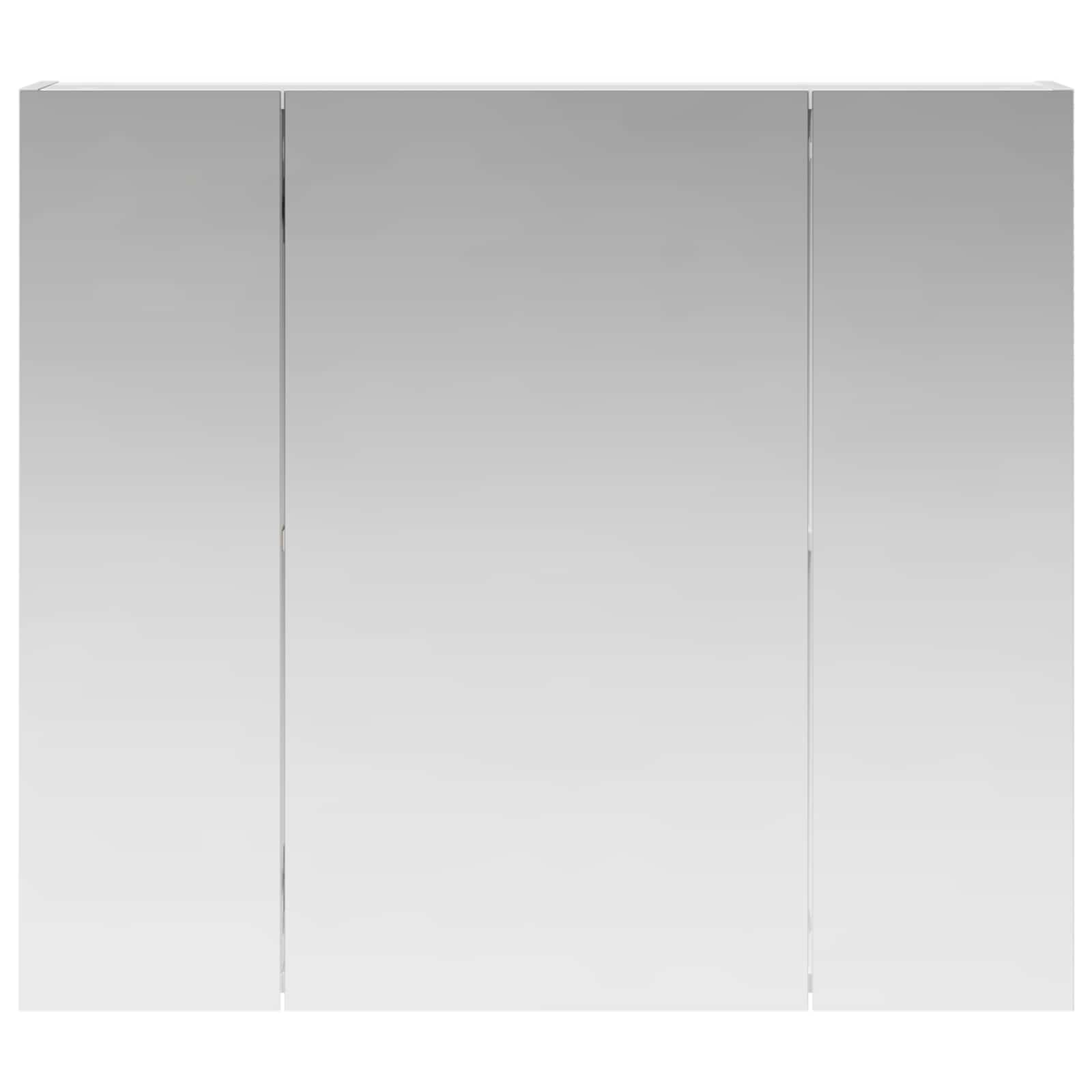 Armario Con Espejo De Baño Con Estante 80 X 14.5 X 70 Cm