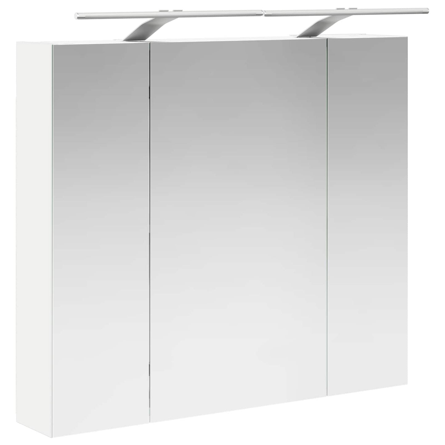 Armario Con Espejo De Baño Con Estante 80 X 14.5 X 70 Cm