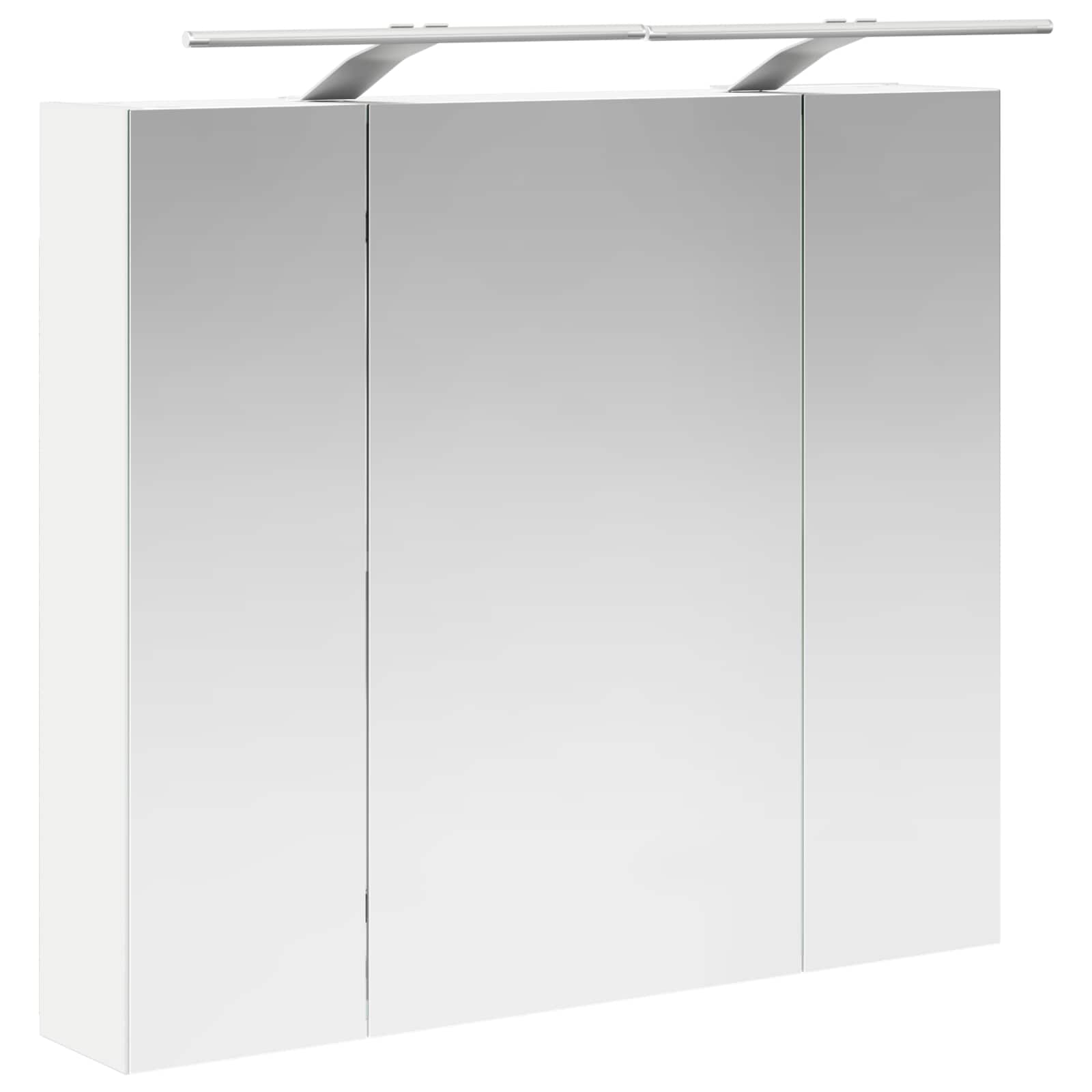 Armario Con Espejo De Baño Con Estante 80 X 14.5 X 70 Cm