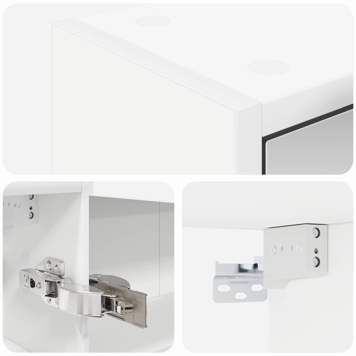 Armario Con Espejo De Baño Con Estante 43 X 16 X 62.5 Cm