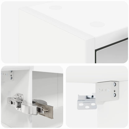 Armario Con Espejo De Baño Con Estante 43 X 16 X 62.5 Cm