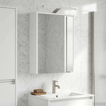 Armario Con Espejo De Baño Con Estante 43 X 16 X 62.5 Cm