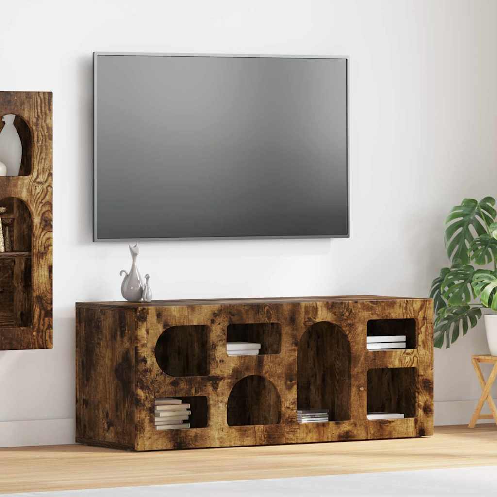 Mueble De Tv Roble Artesanal 100 X 35 X 40 Cm