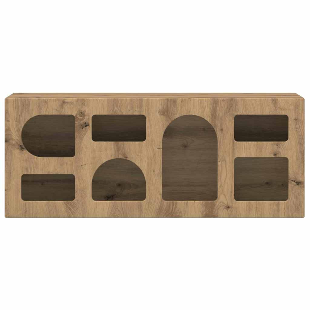 Mueble De Tv Roble Artesanal 100 X 35 X 40 Cm