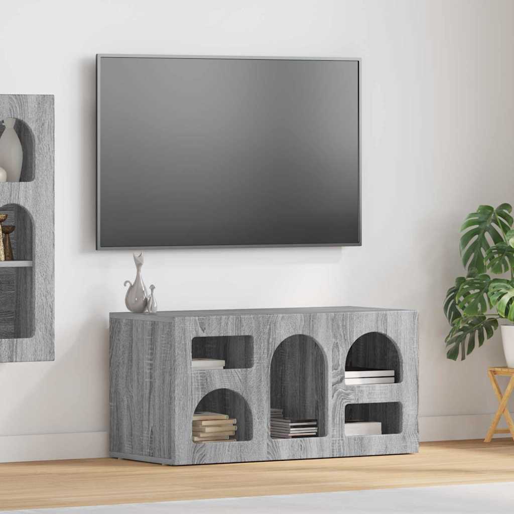 Mueble De Tv Roble Artesanal 80 X 35 X 40 Cm