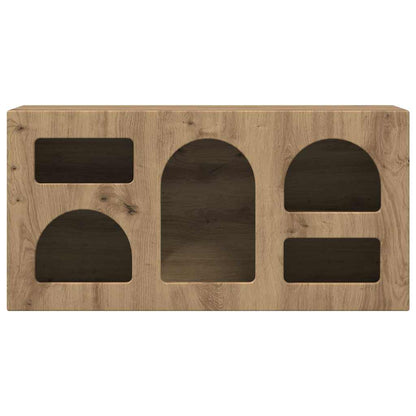 Mueble De Tv Roble Artesanal 80 X 35 X 40 Cm