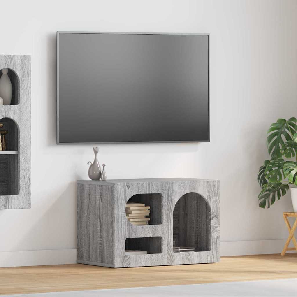 Mueble De Tv Roble Artesanal 60 X 35 X 40 Cm