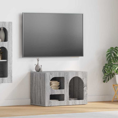 Mueble De Tv Roble Artesanal 60 X 35 X 40 Cm