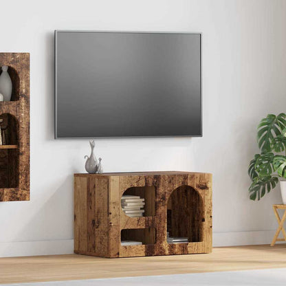 Mueble De Tv Roble Artesanal 60 X 35 X 40 Cm