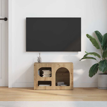 Mueble De Tv Roble Artesanal 60 X 35 X 40 Cm