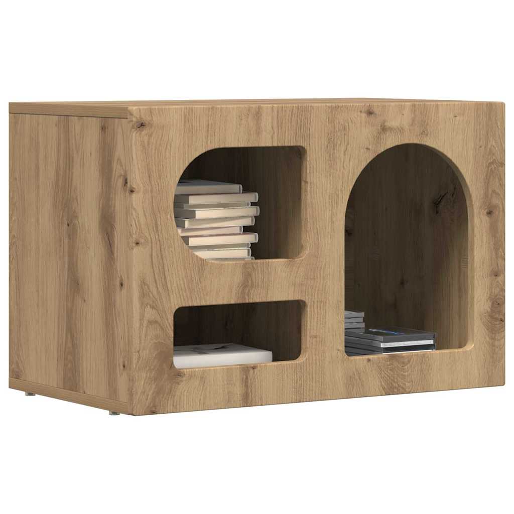 Mueble De Tv Roble Artesanal 60 X 35 X 40 Cm