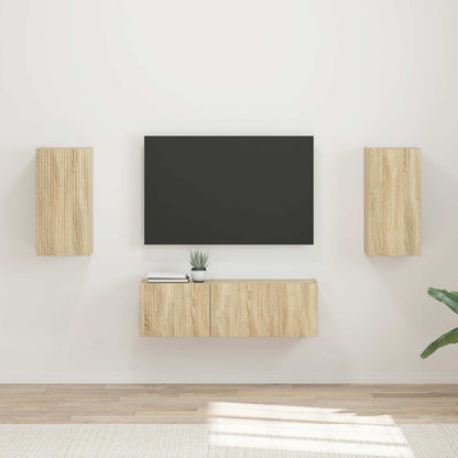 Conjunto De Mueble Para Tv De Pared 4 Pcs