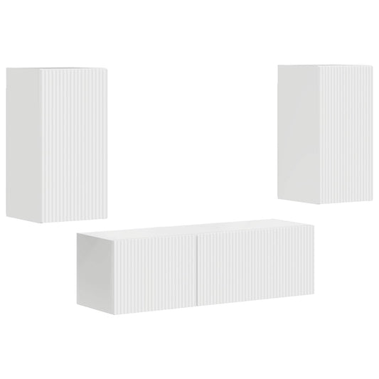 Conjunto De Mueble Para Tv De Pared 4 Pcs