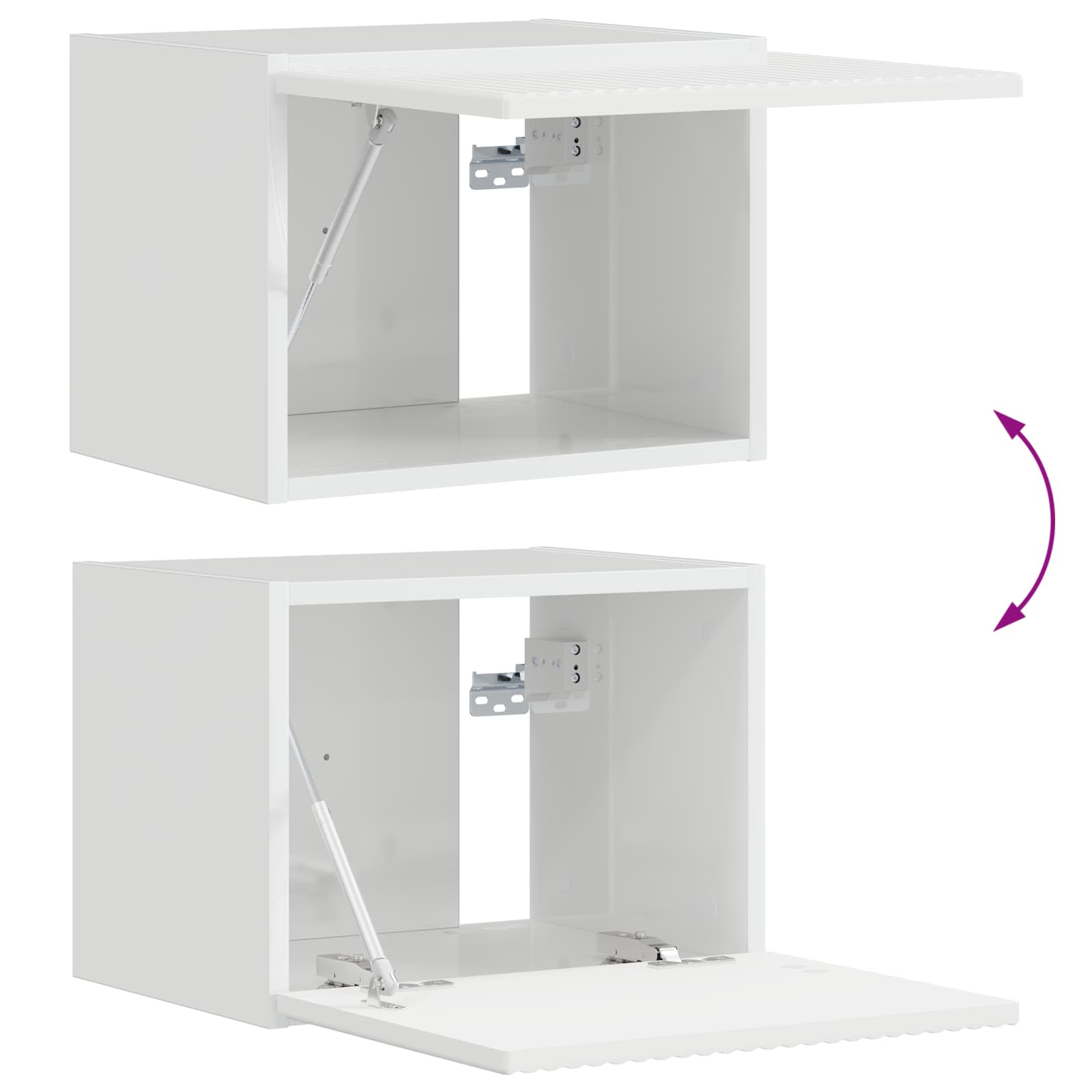 Conjunto De Mueble Para Tv De Pared 4 Pcs