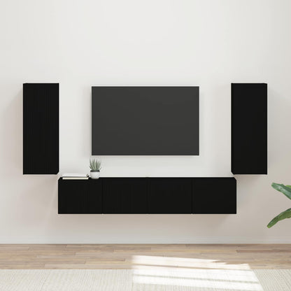 Conjunto De Mueble Para Tv De Pared 4 Pcs