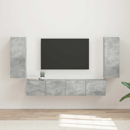 Conjunto De Mueble Para Tv De Pared 4 Pcs
