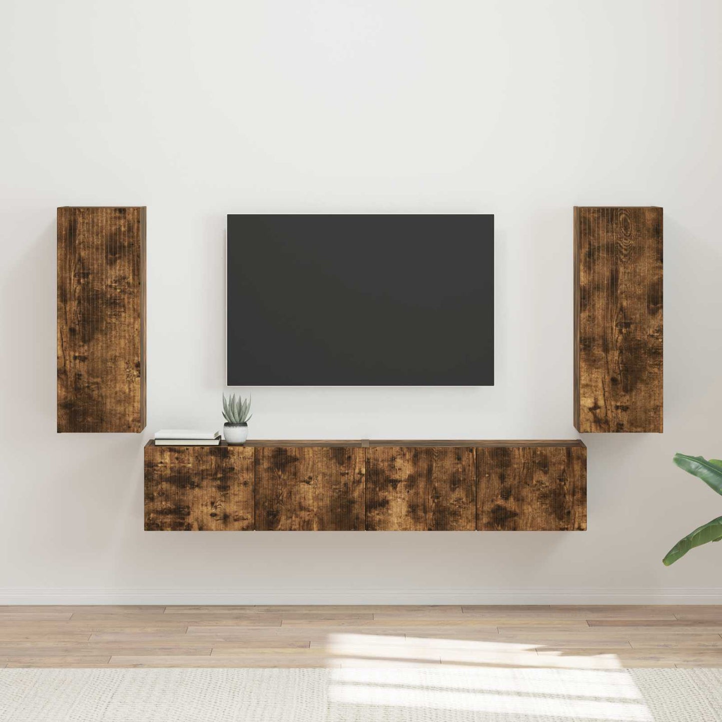 Conjunto De Mueble Para Tv De Pared 4 Pcs