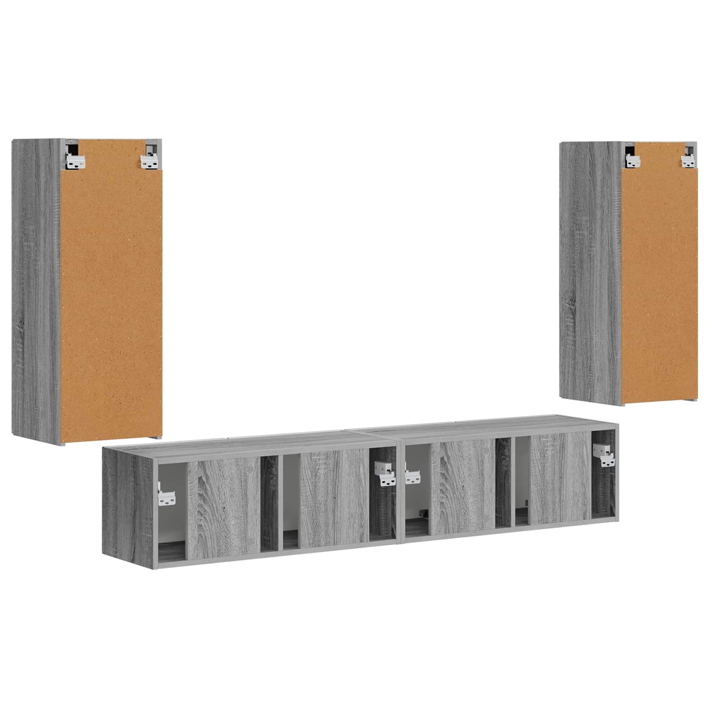 Conjunto De Mueble Para Tv De Pared 4 Pcs