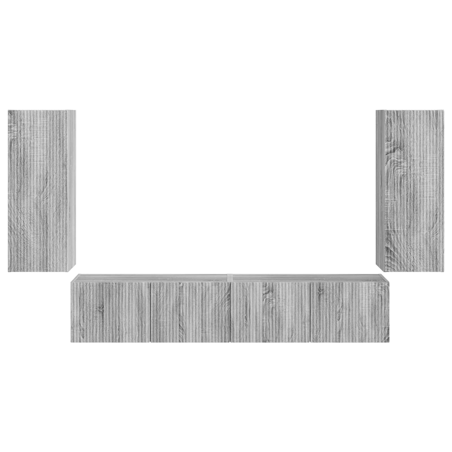 Conjunto De Mueble Para Tv De Pared 4 Pcs