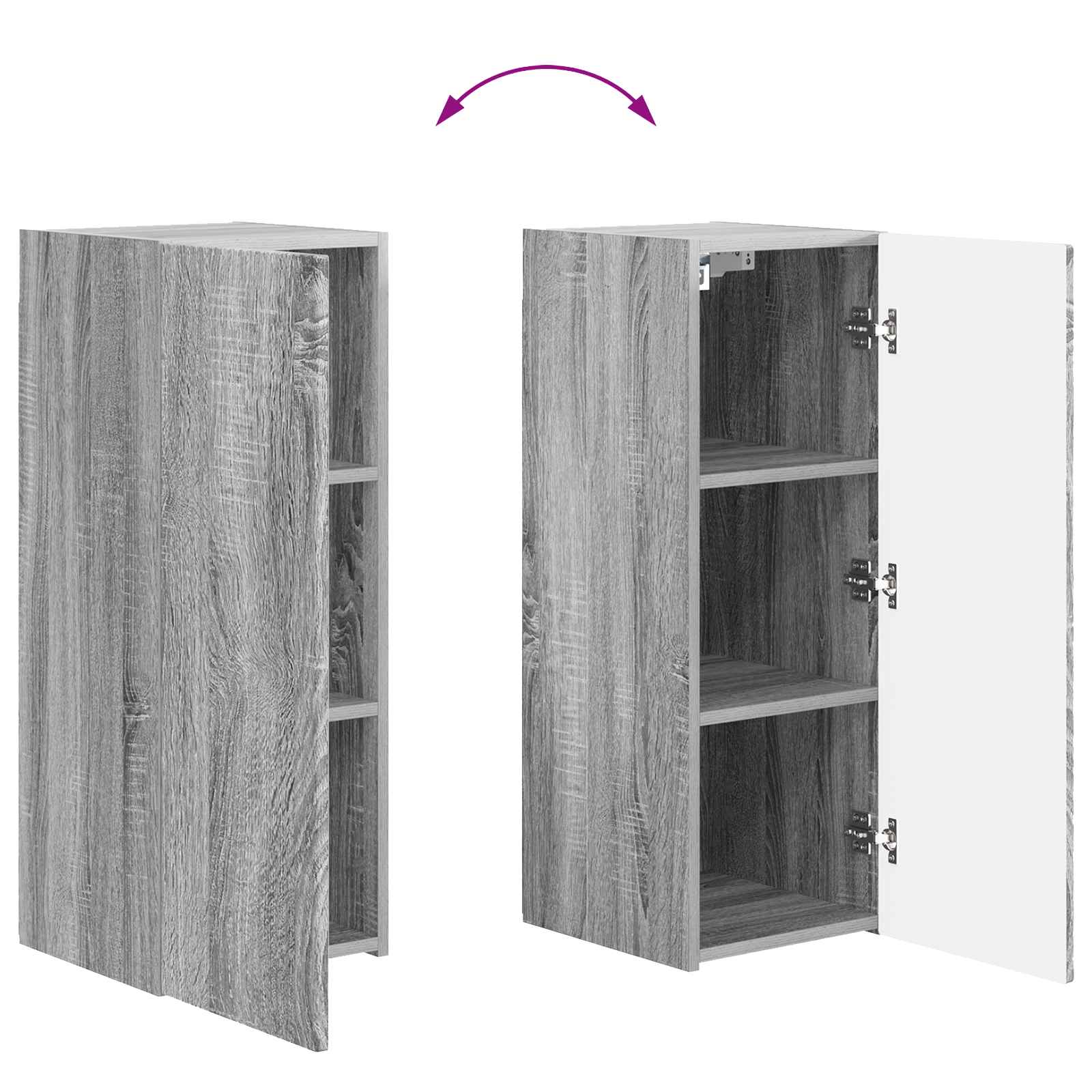 Conjunto De Mueble Para Tv De Pared 4 Pcs