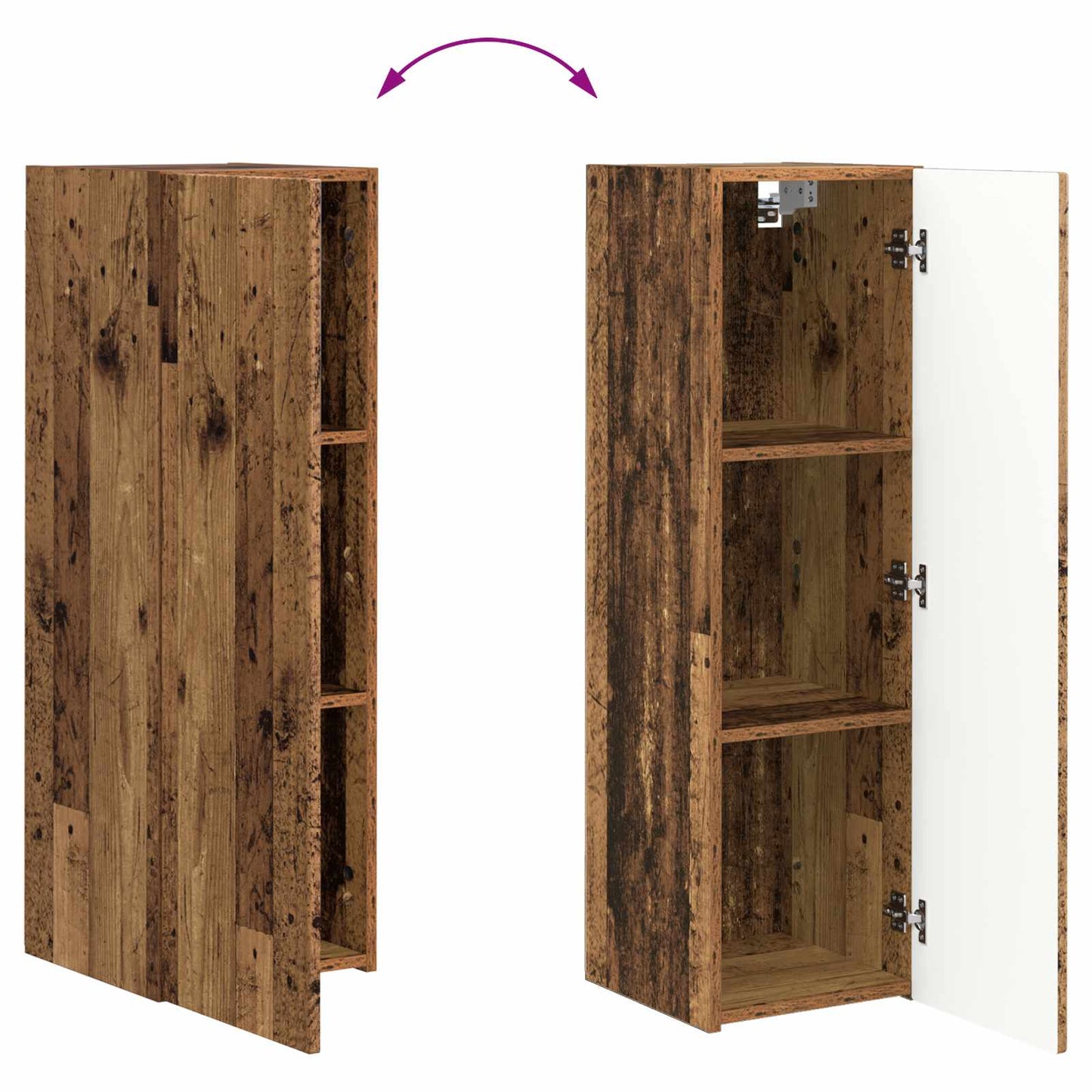 Conjunto De Mueble Para Tv De Pared 4 Pcs 29,5 X 31 X 100 Cm