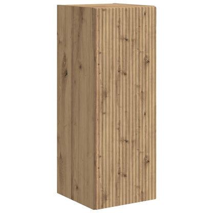 Conjunto De Mueble Para Tv De Pared 6 Pcs Roble Artesanal