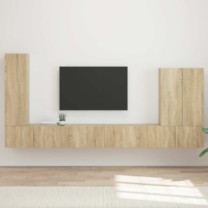 Conjunto De Mueble Para Tv De Pared 6 Pcs