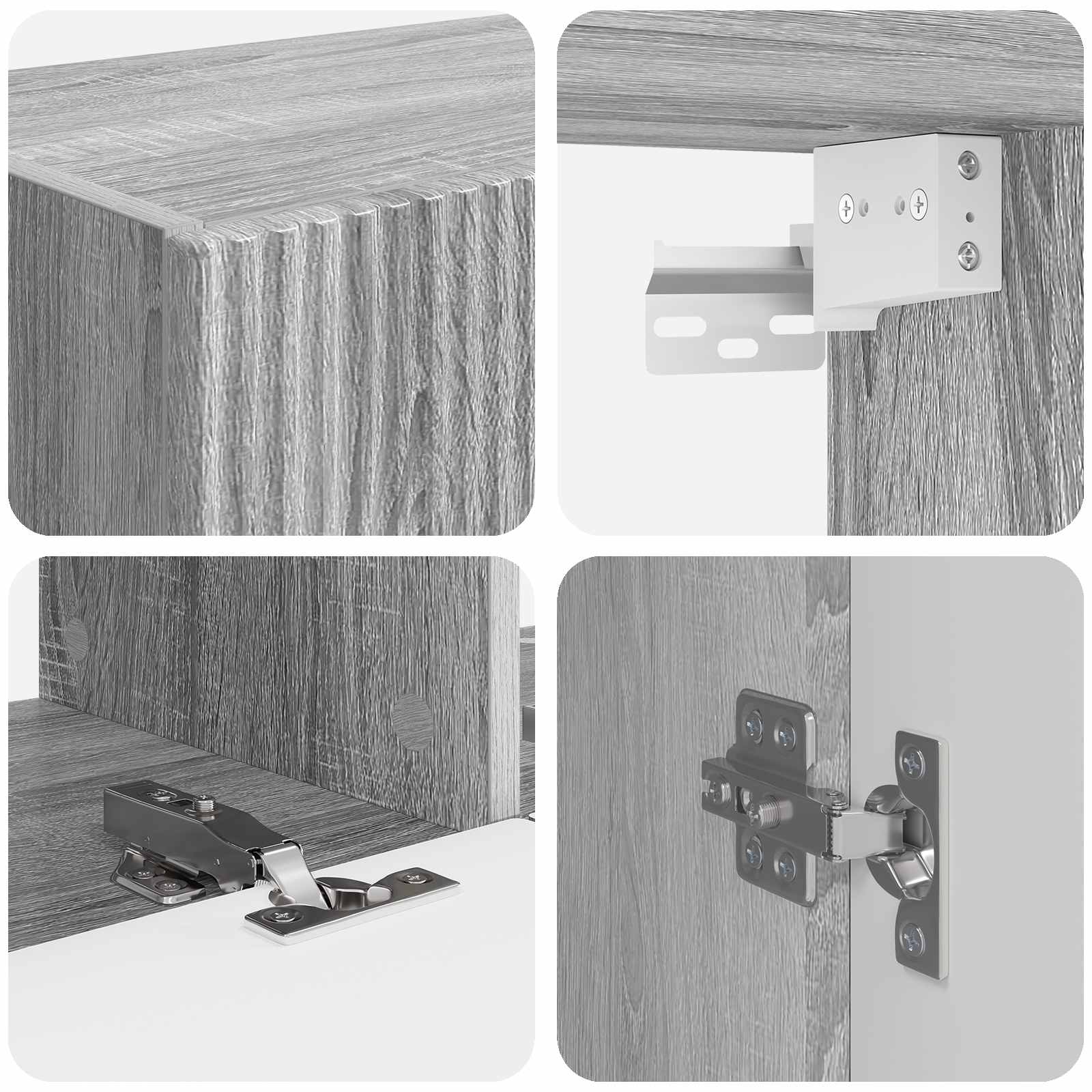Conjunto De Mueble Para Tv De Pared 6 Pcs