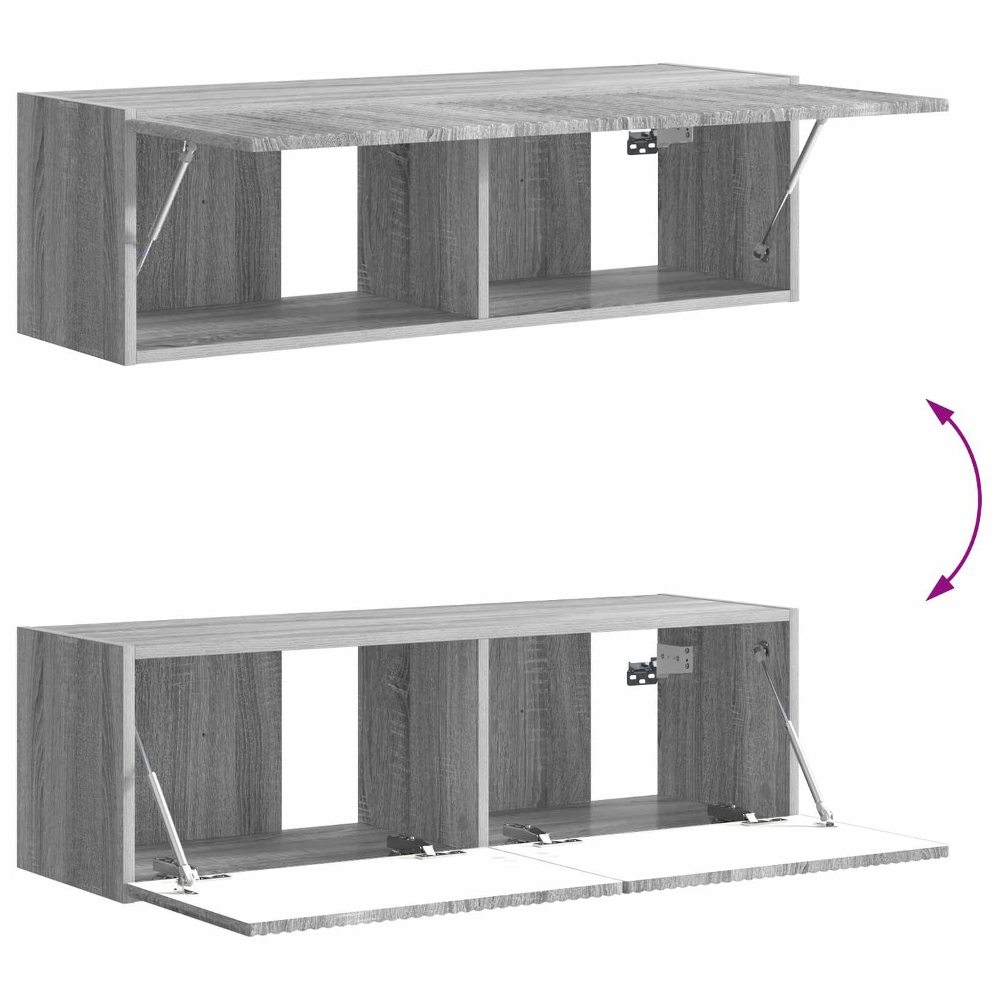 Conjunto De Mueble Para Tv De Pared 6 Pcs