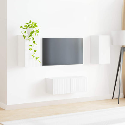 Conjunto De Mueble De Tv 2 Pcs Madera De Ingeniería
