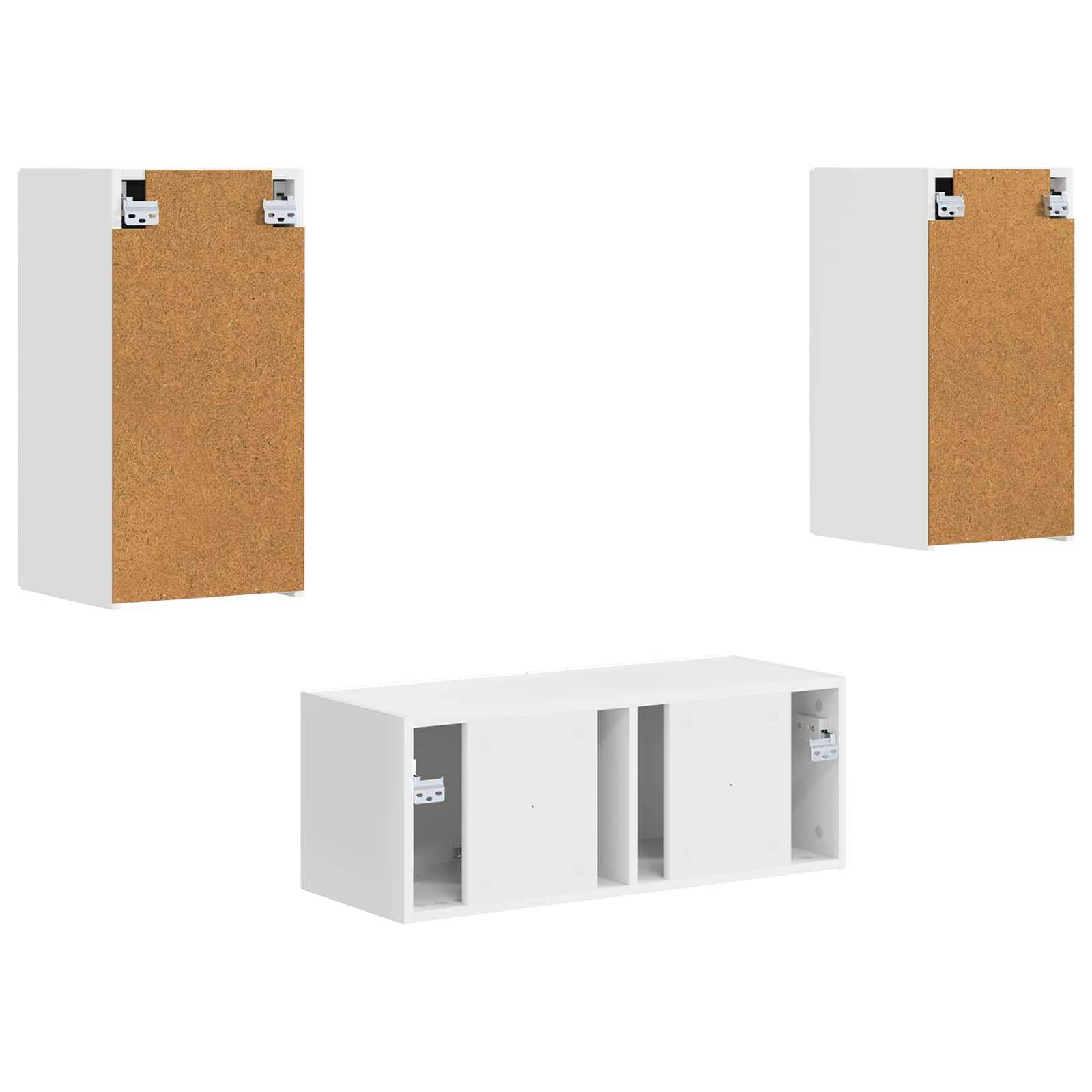 Conjunto De Mueble De Tv 2 Pcs Madera De Ingeniería