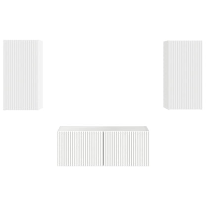 Conjunto De Mueble De Tv 2 Pcs Madera De Ingeniería