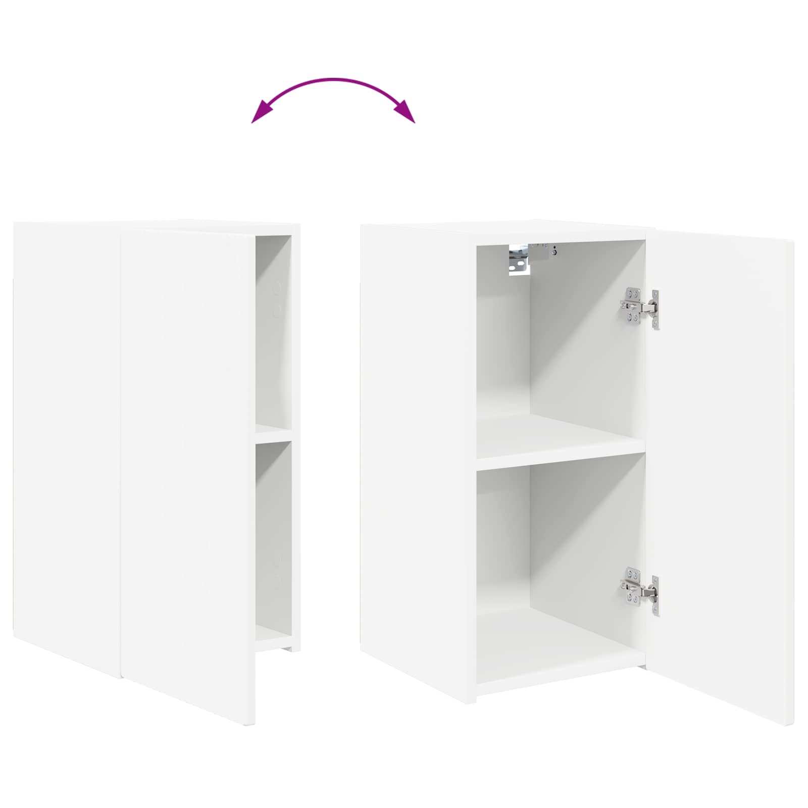 Conjunto De Mueble De Tv 2 Pcs Madera De Ingeniería