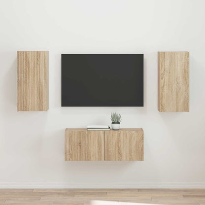 Conjunto De Mueble De Tv 2 Pcs Gris Concreto