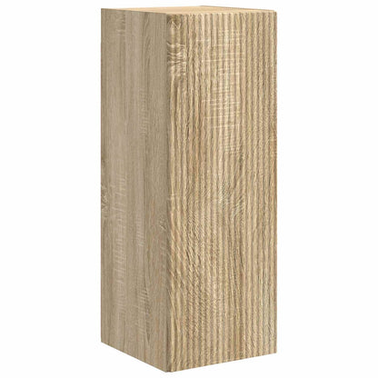 Conjunto De Mueble De Tv Montaje En La Pared 2 Pcs Roble Sonoma