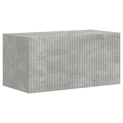 Conjunto De Mueble De Tv 2 Pcs Gris Concreto