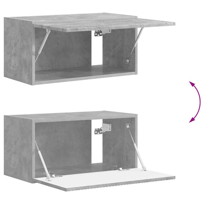 Conjunto De Mueble De Tv 2 Pcs Gris Concreto
