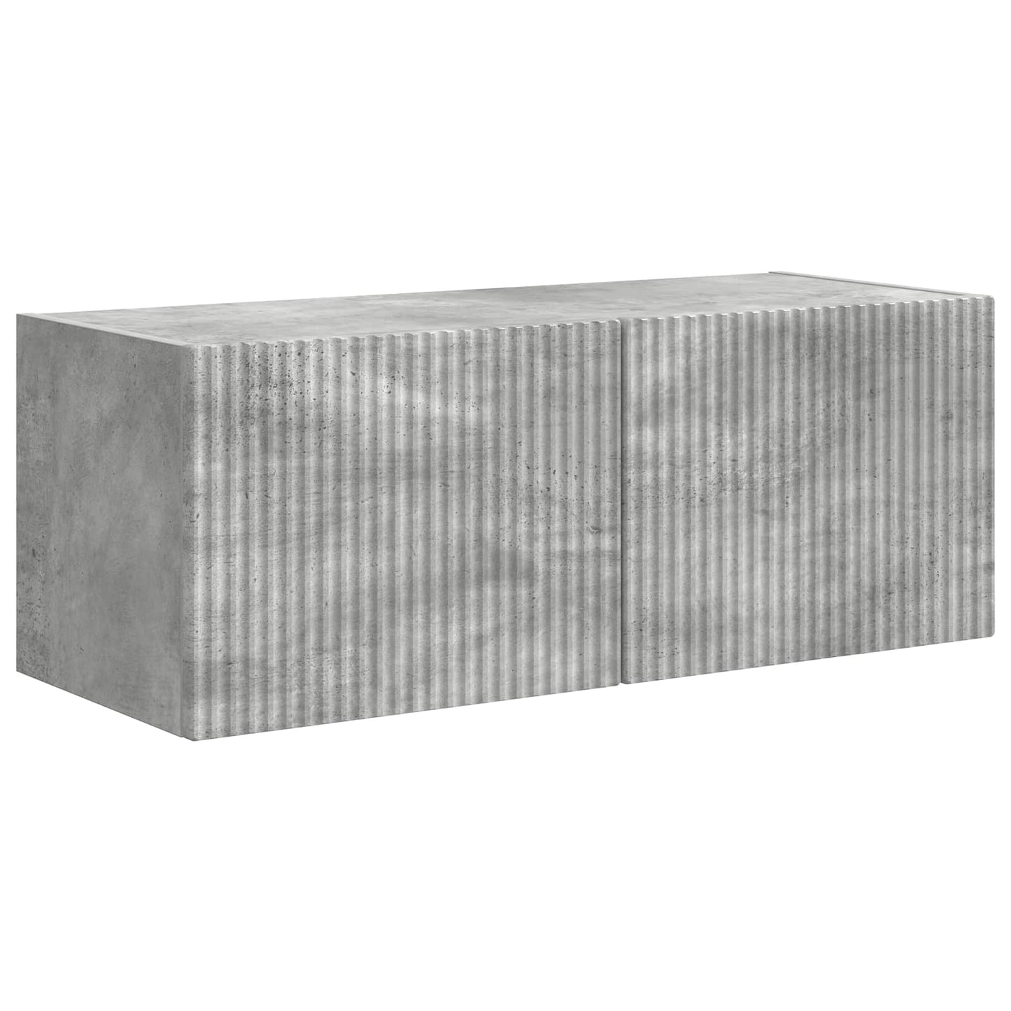 Conjunto De Mueble De Tv 3 Pcs Gris Concreto