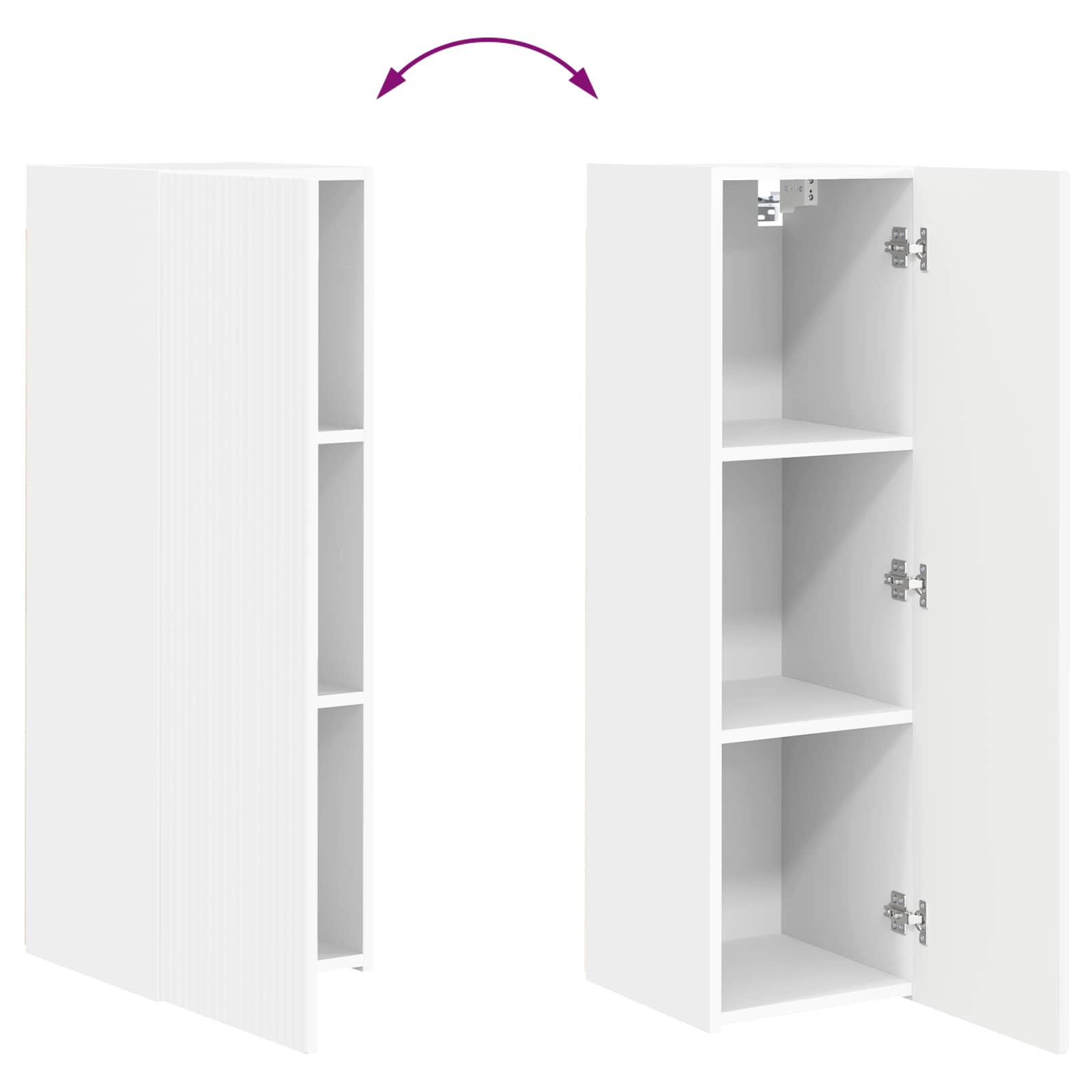 Conjunto De Mueble De Tv 3 Pcs Madera De Ingeniería