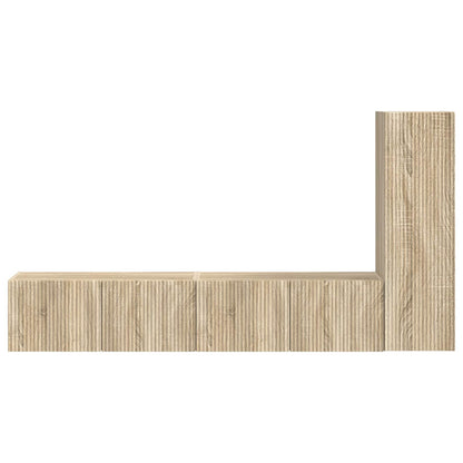 Conjunto De Mueble De Tv Montaje En La Pared 3 Pcs